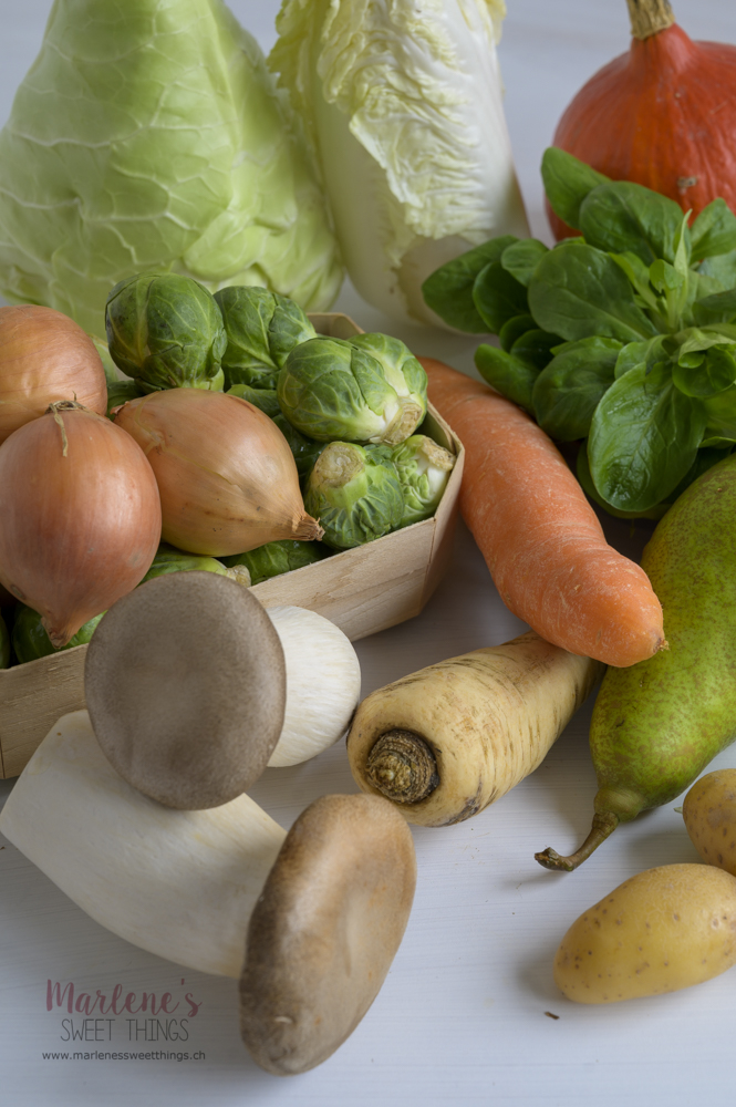 Gemüse und Früchte Saisonkalender