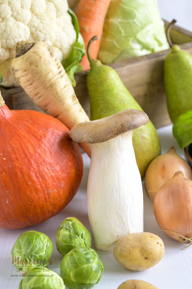 Gemüse und Früchte Saisonkalender November