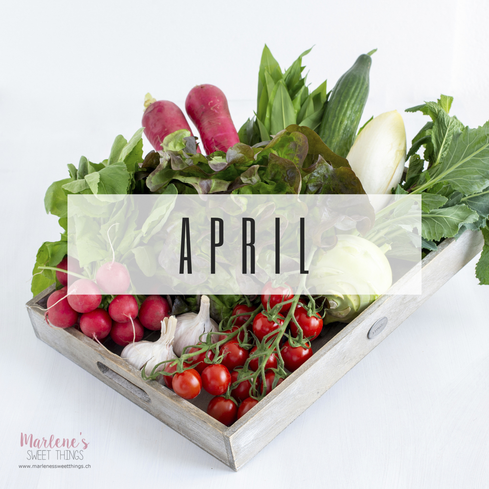 Schweizer Gemüse und Früchte Saisonkalender April