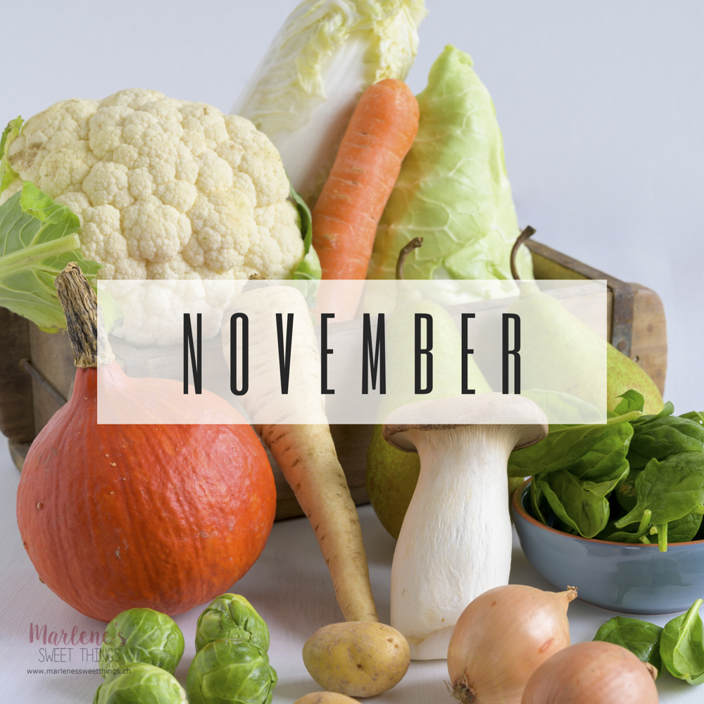 Schweizer Gemüse und Früchte Saisonkalender November