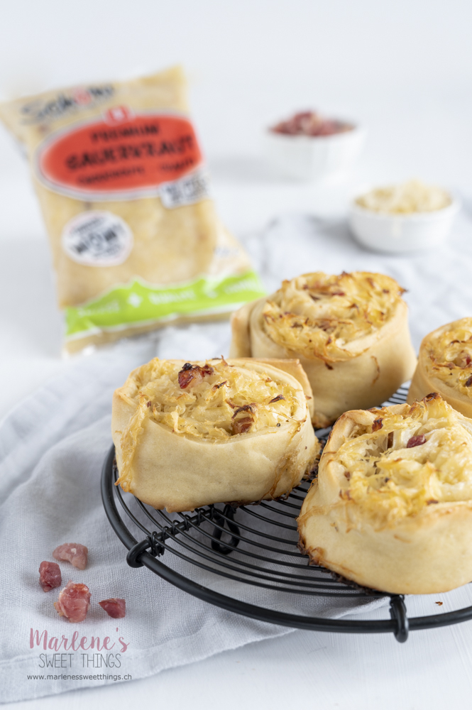 Sauerkraut-Schnecken -schnell &amp; einfach - Marlenes sweet things