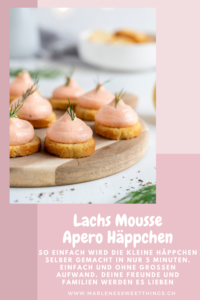 Lachs Mousse – Apero Häppchen