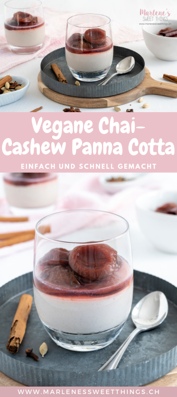 Vegane Chai-Cashew Panna Cotta