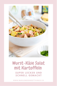 Wurst-Käse Salat mit Kartoffeln