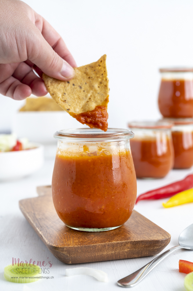 Tomaten Dipp Sauce Mexico Style einkochen