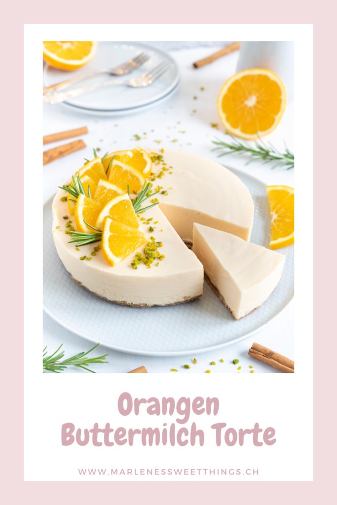 Orangen Buttermilch Torte