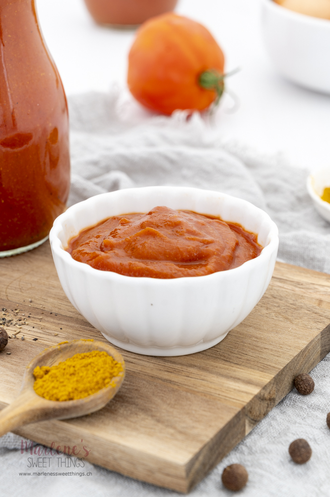 Curry Ketchup ohne Zucker