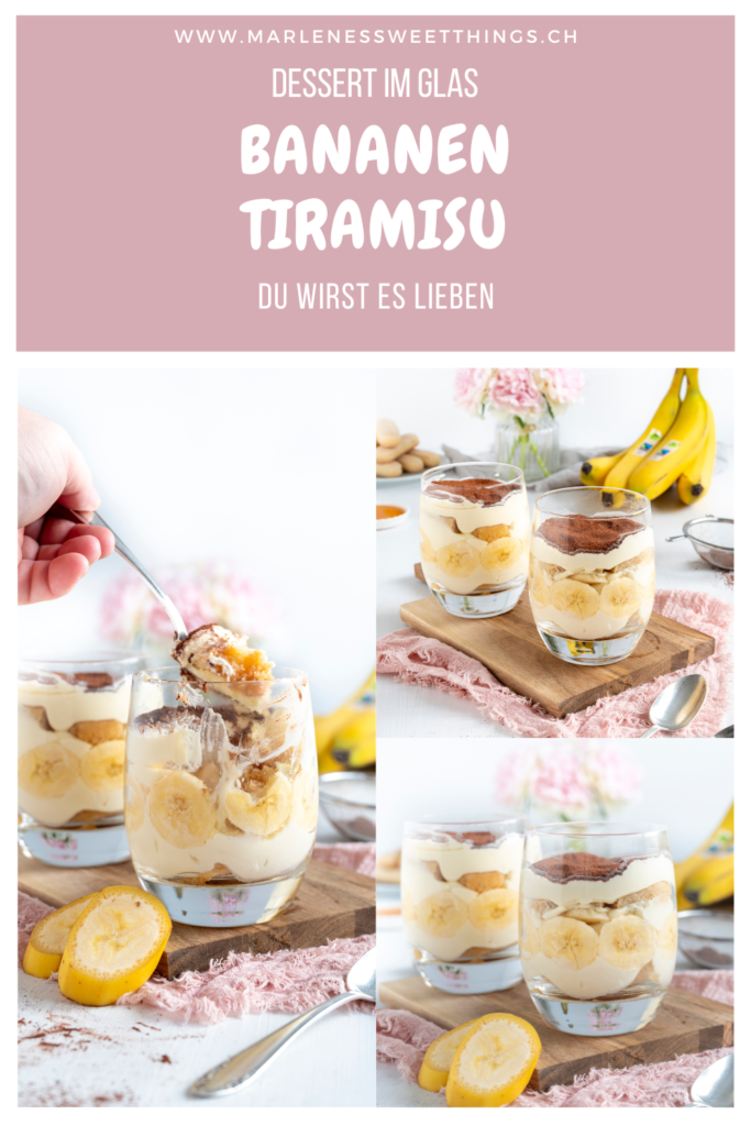 Bananen Tiramisu im Glas
