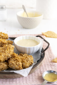 Tortilla Chicken Nuggets mit Joghurt Dip