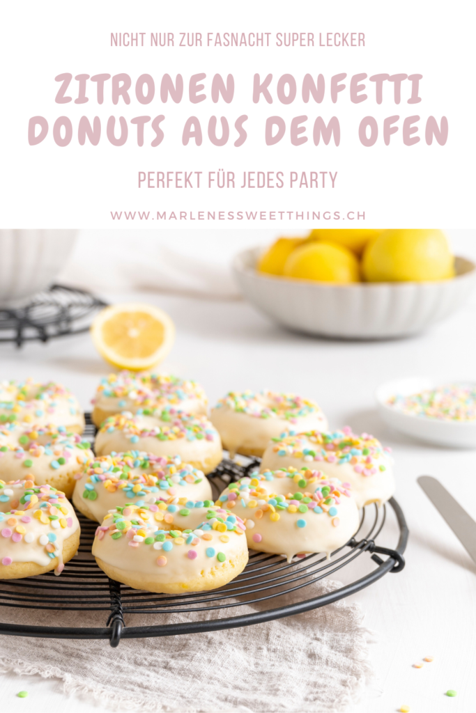 Zitronen Konfetti Donuts