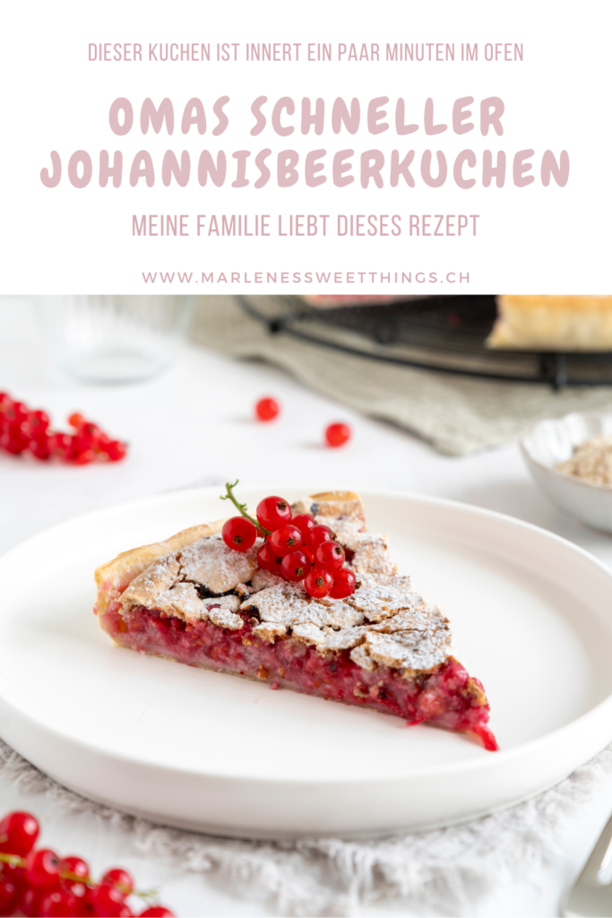 Omas schneller Johannisbeerkuchen