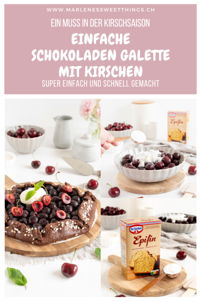 Schokoladen-Galette-mit-Kirschen