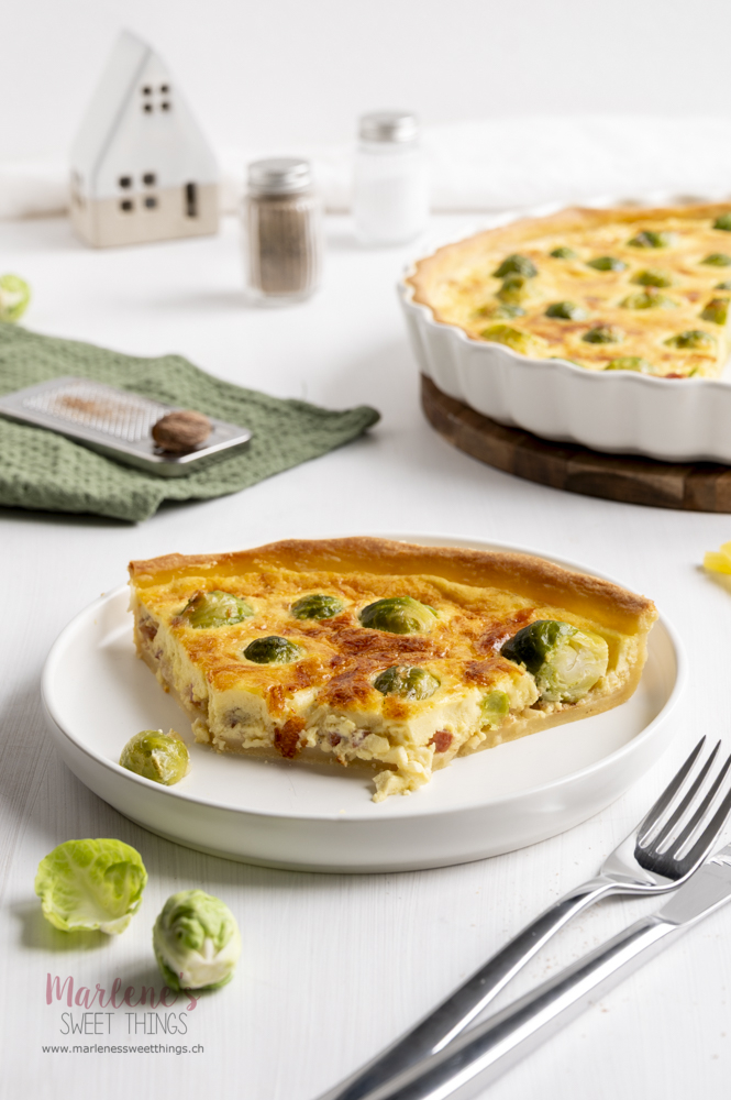 Rosenkohl Quiche mit Bergkäse 2 - Marlenes sweet things