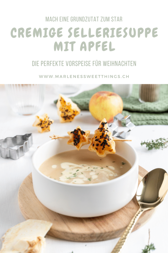 Cremige Selleriesuppe mit Apfel