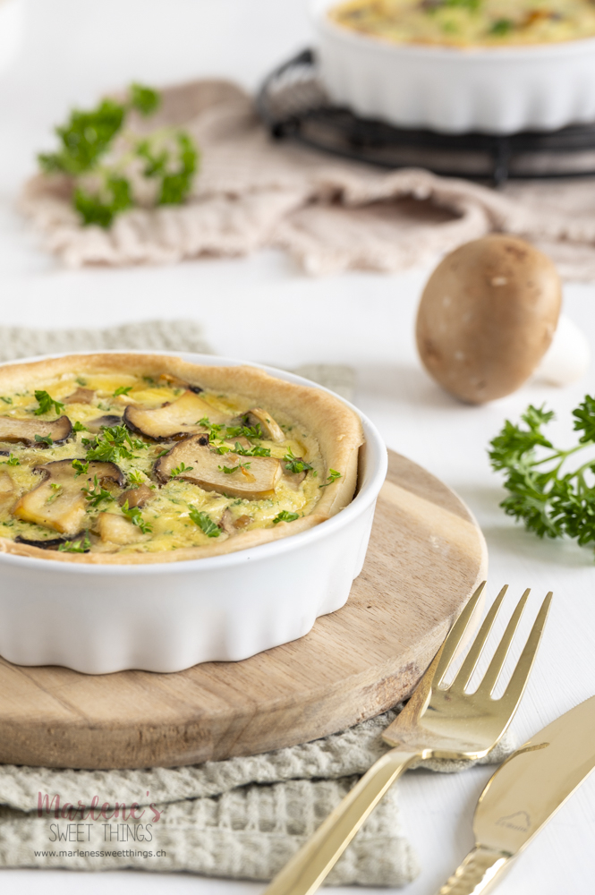 Tarte mit Pilzen