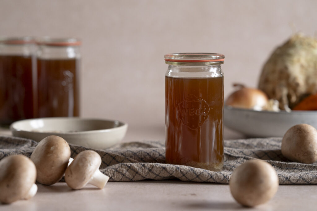 Pilzbrühe einkochen