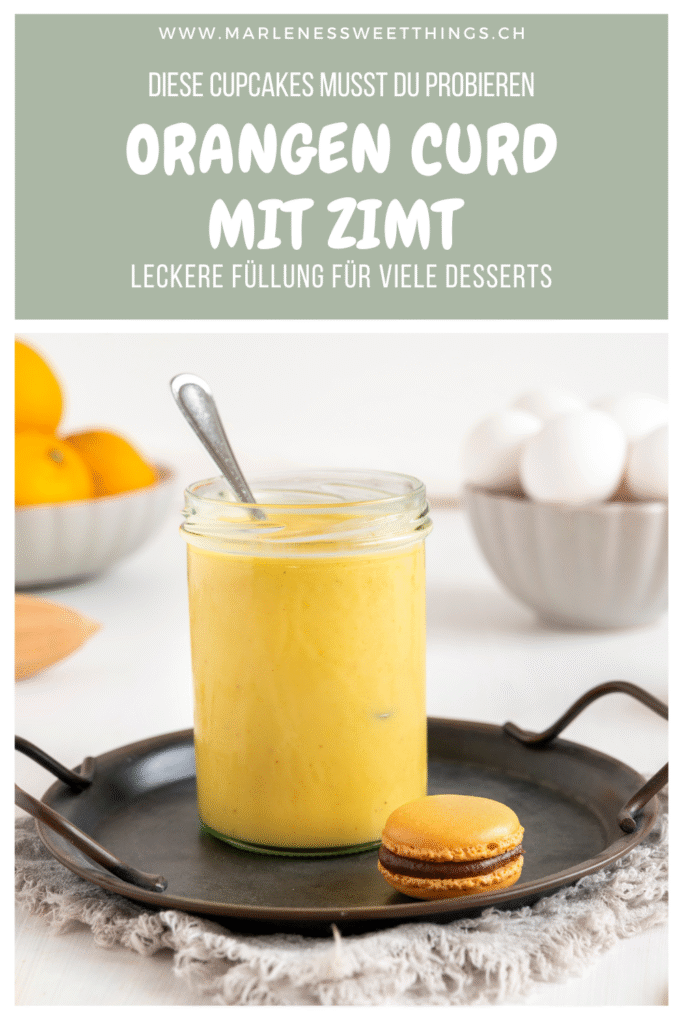 Orangen Curd mit Zimt