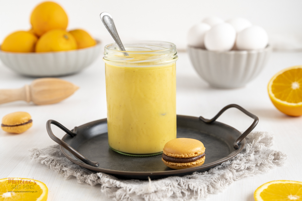 Orangen Curd mit Zimt