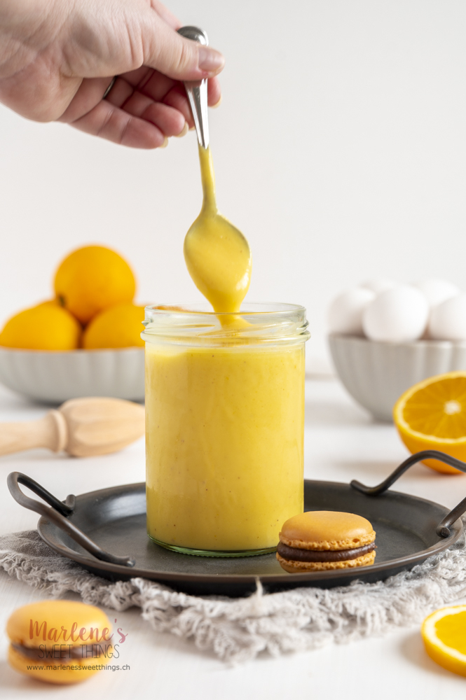 Orangen Curd mit Zimt