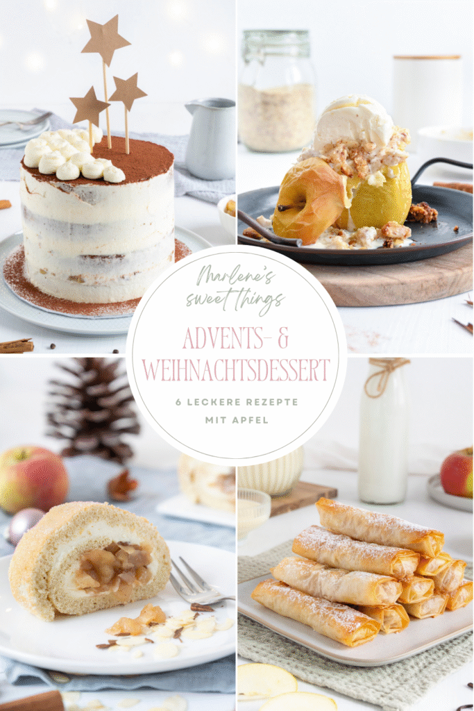 6 Advents- und Weihnachtsdessert mit Apfel
