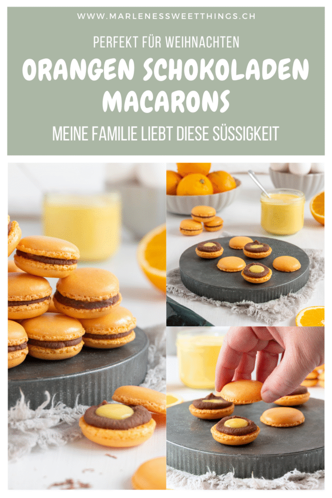 Orangen Schokoladen Macarons