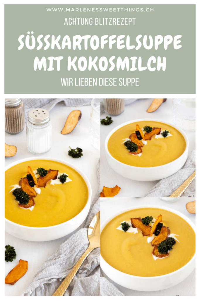 Süsskartoffelsuppe mit Kokosmilch