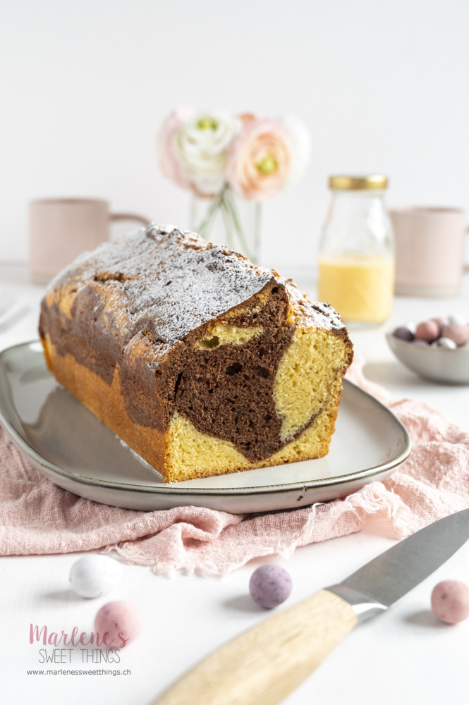 Marmorkuchen mit Eierlikör