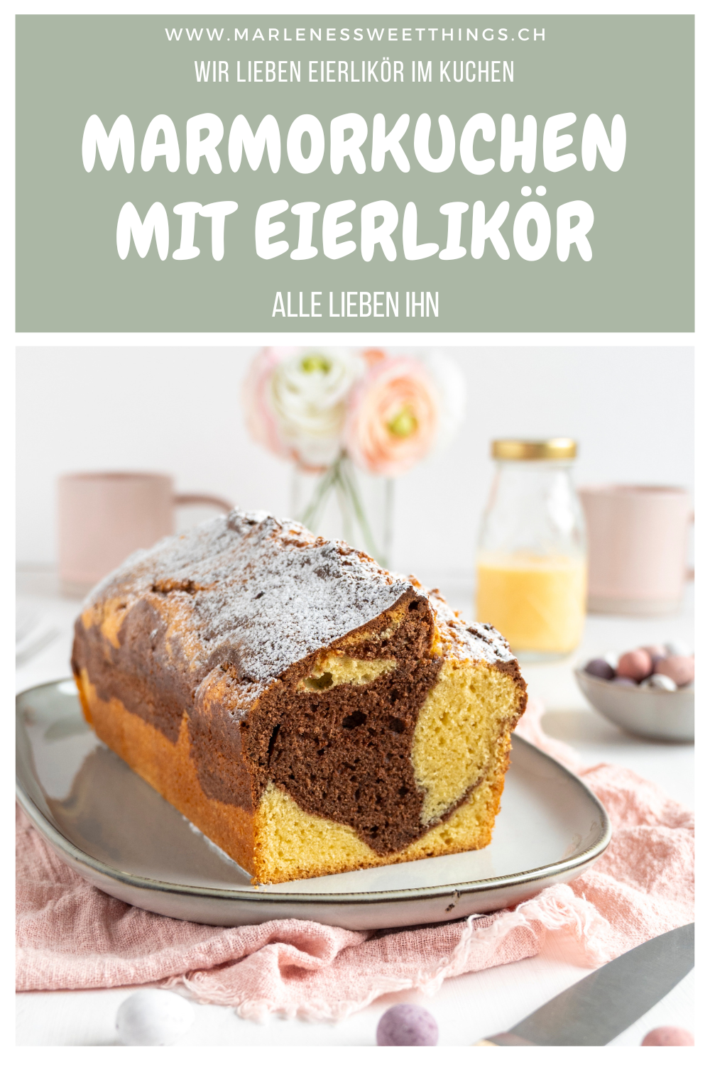 Marmorkuchen mit Eierlikör