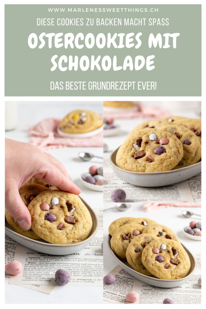 Amerikanische Cookies mit Schokolade 