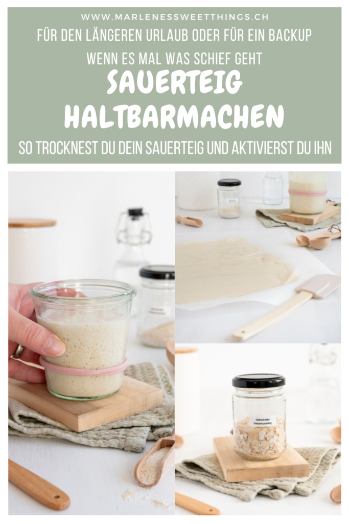 Sauerteig trocknen und haltbar machen