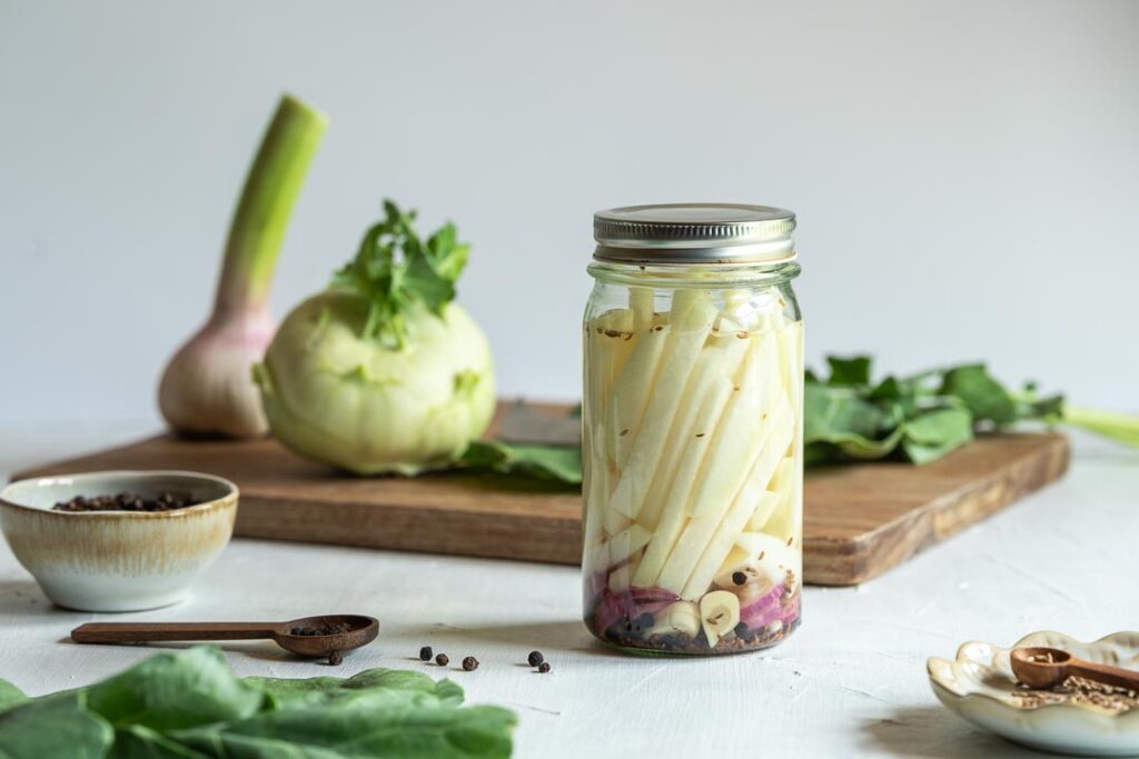 Kohlrabi Quick Pickels